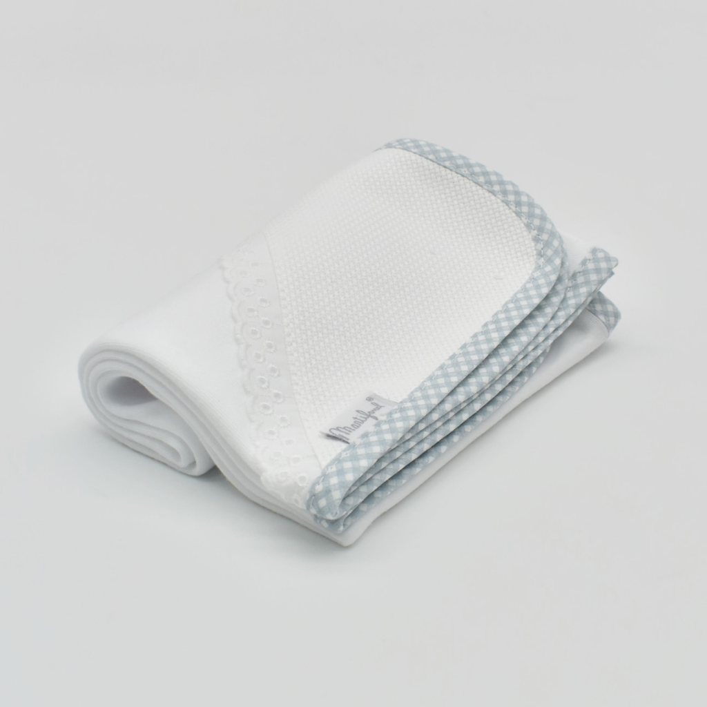 GASA F02 BI PARA BORDAR 65X65 BLANCO-AZUL PETRÓLEO MARTIFANEL