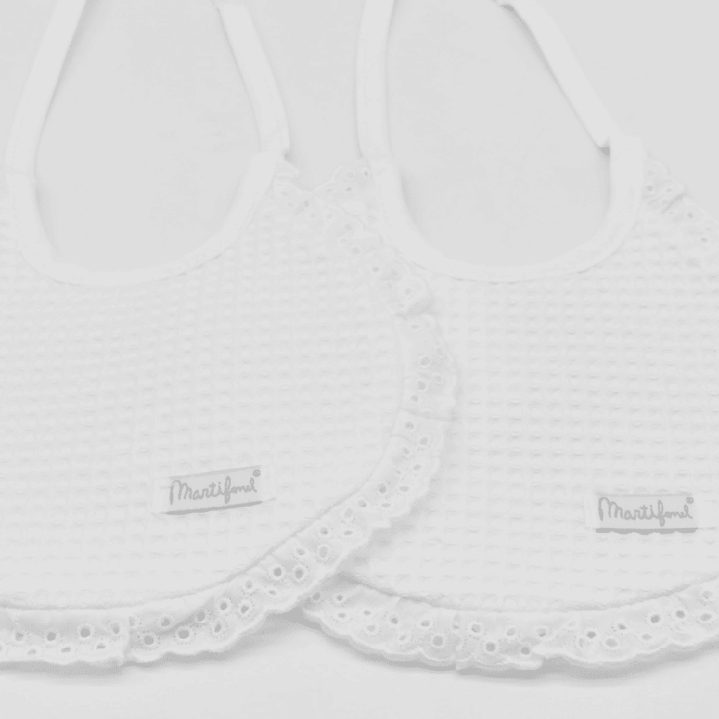 PACK 2 BABEROS REF 8 1425/2 01 BLANCO MARTIFANEL