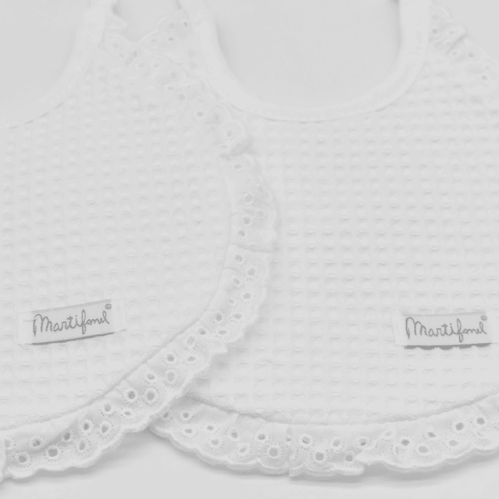PACK 2 BABEROS REF 8 1425/2 01 BLANCO MARTIFANEL