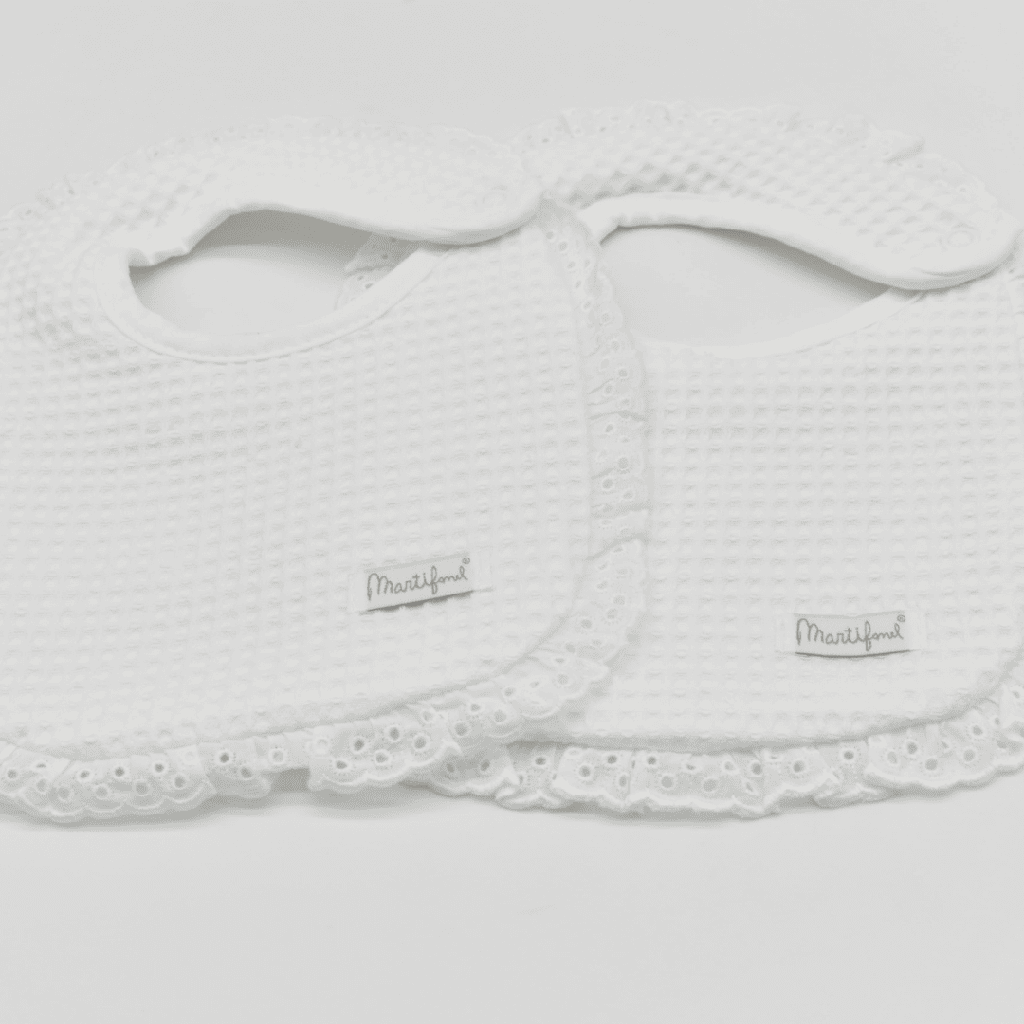 PACK 2 BABEROS REF 34 1425/2 01 BLANCO MARTIFANEL