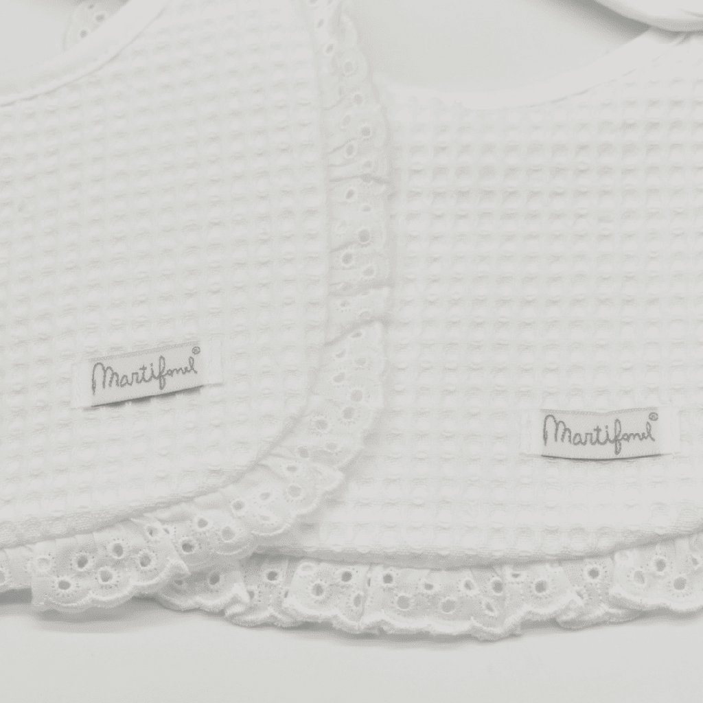 PACK 2 BABEROS REF 34 1425/2 01 BLANCO MARTIFANEL