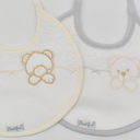 PACK 2 BABEROS 05 URSO BEIGE-GRIS MARTIFANEL