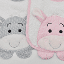 PACK 2 BABEROS 1 D BURRO/2 ROSA-GRIS MARTIFANEL