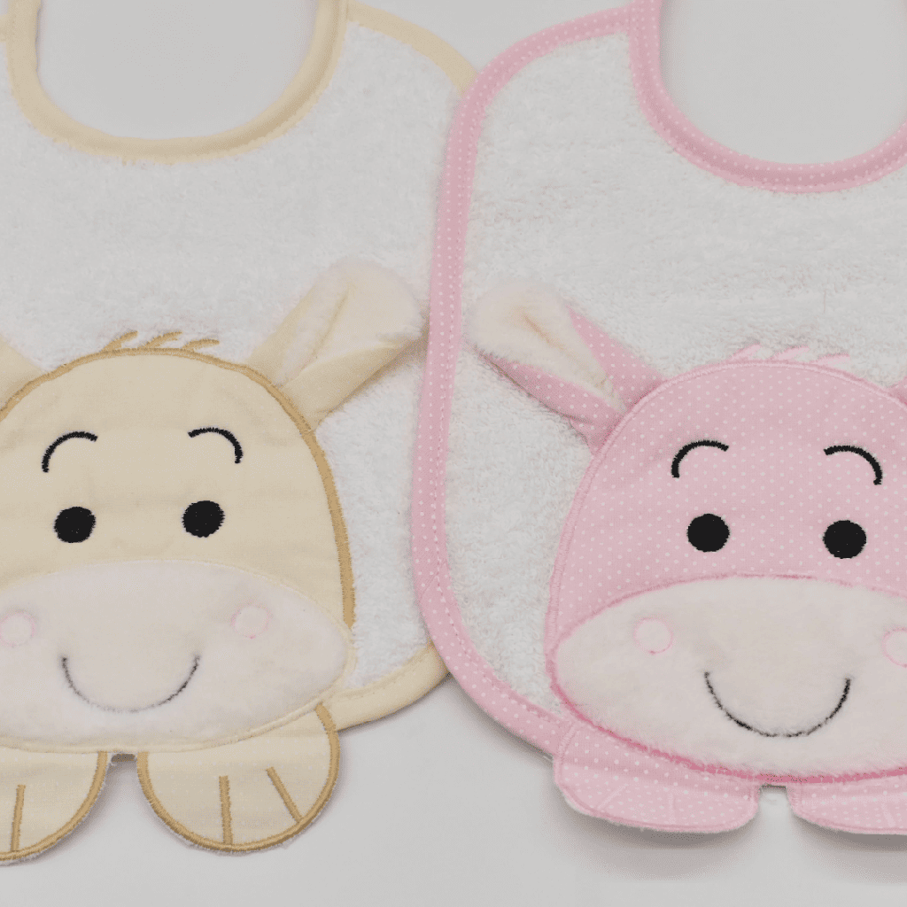PACK 2 BABEROS 1 D BURRO/2 ROSA-BEIGE MARTIFANEL