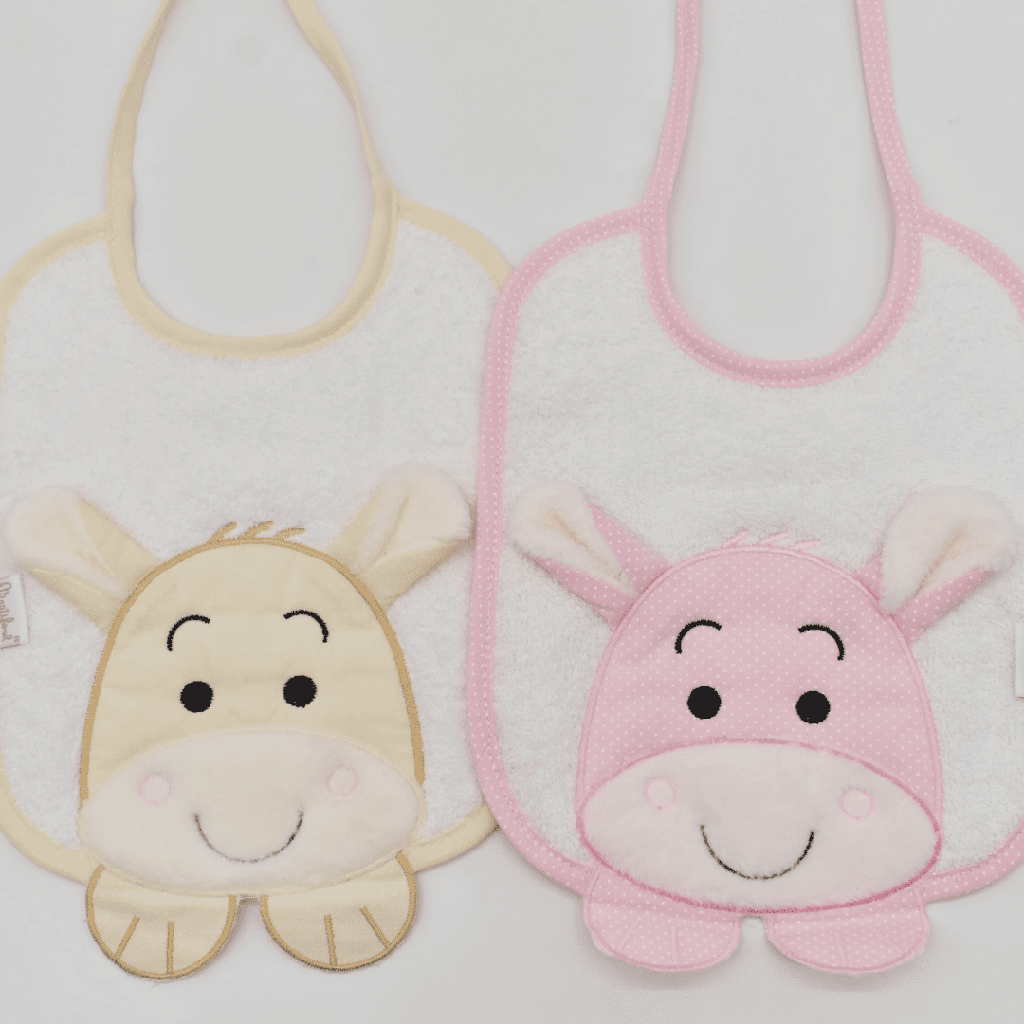 PACK 2 BABEROS 1 D BURRO/2 ROSA-BEIGE MARTIFANEL