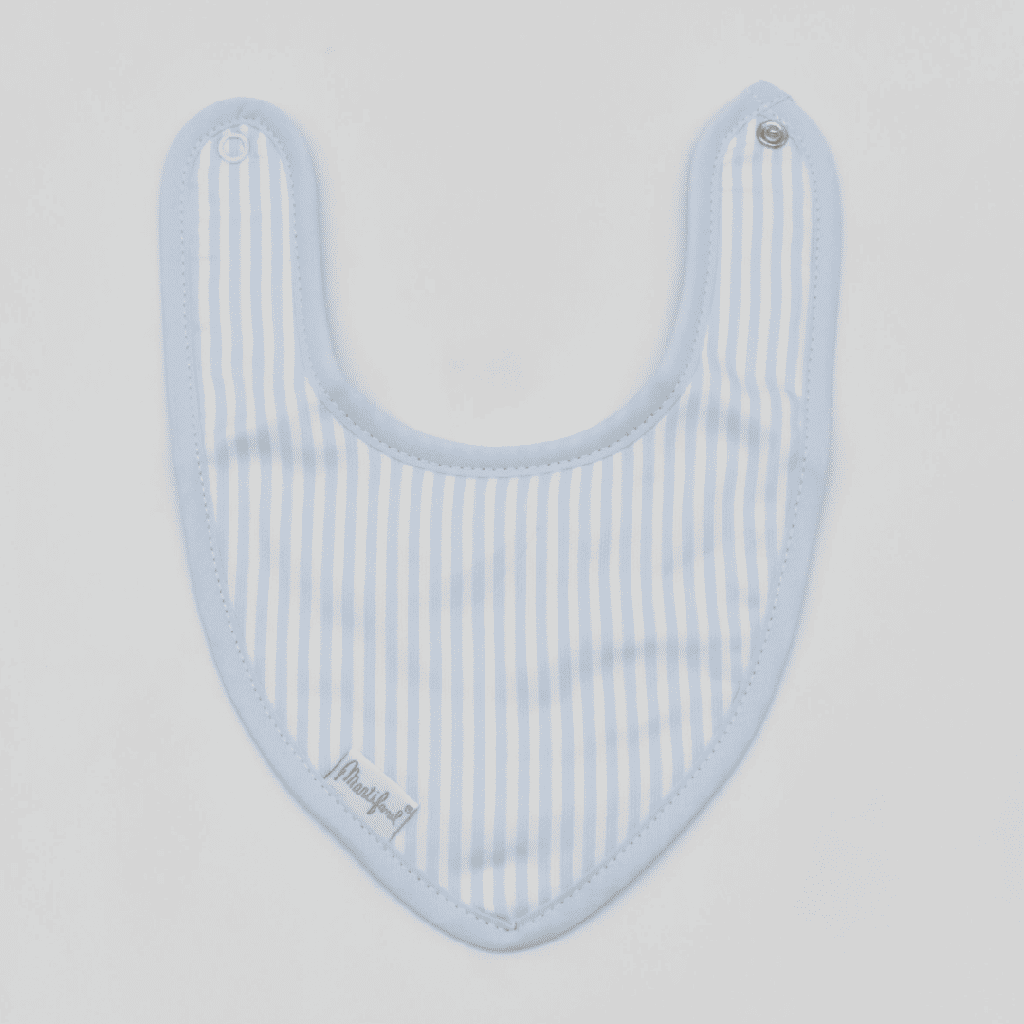 PACK 2 BABEROS BANDANA COWBOY RAYAS ANCHAS 32.3/2 AZUL-BEIGE MARTIFANEL