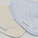 PACK 2 BABEROS BANDANA COWBOY RAYAS ANCHAS 32.3/2 AZUL-BEIGE MARTIFANEL
