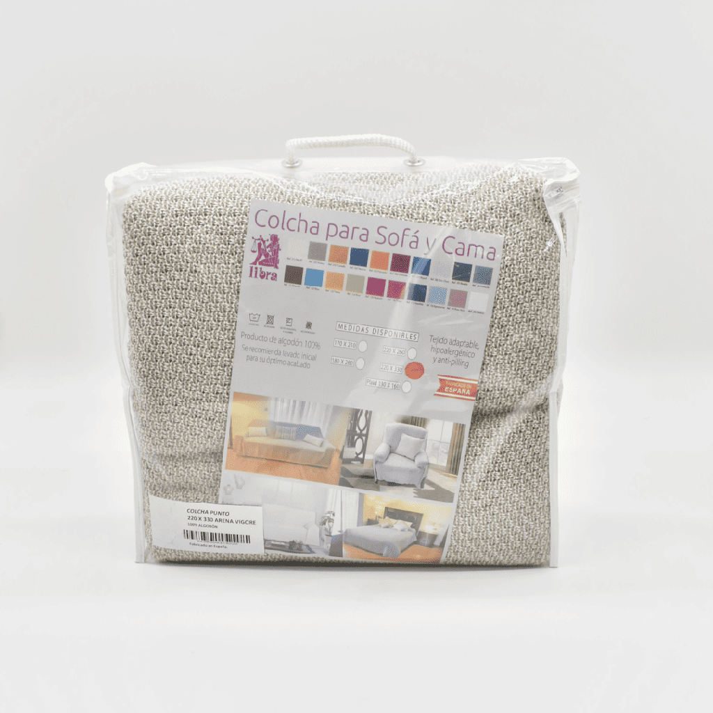 COLCHA MULTIUSOS GRANITO ARENA VIGORE LIBRA
