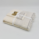JUEGO DE TOALLAS 3 PIEZAS E6 BEIGE ACOFIL