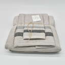 JUEGO DE TOALLAS 3PZ CHLOE GRIS VIDAL HOME