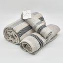 JUEGO DE TOALLAS 3PZ CHLOE GRIS VIDAL HOME
