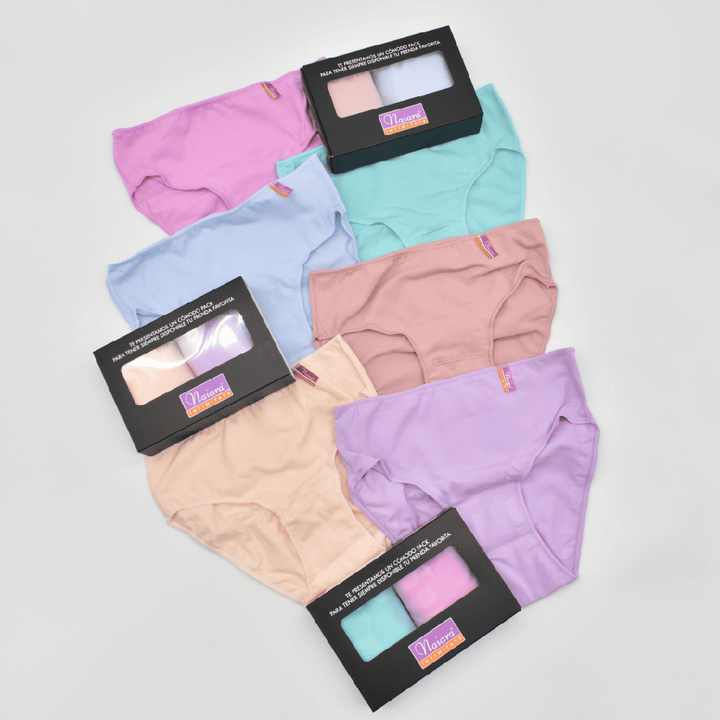 BRAGA NIÑA LISA PACK 2 ALG. ELAS. 708 COLORES NAIARA
