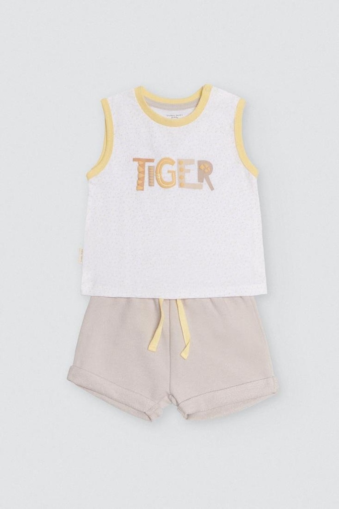 CONJUNTO BEBÉ SIN MANGAS 25572 YSABEL MORA