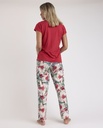 PIJAMA PANTALON LARGO TROPICAL SPIRIT 63068 ROJO ADMAS