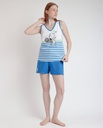 PIJAMA SIN MANGAS TENNIS CLUB 63442 AZUL ADMAS