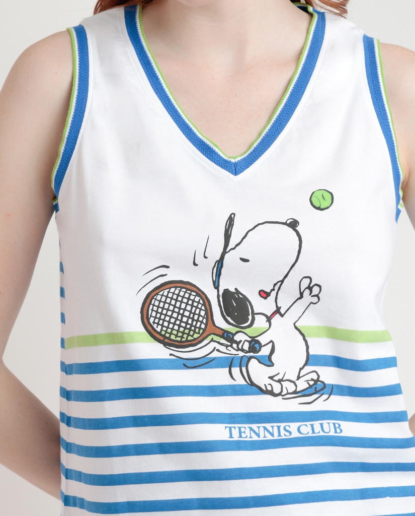 PIJAMA SIN MANGAS TENNIS CLUB 63442 AZUL ADMAS