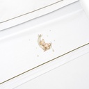 TRIPTICO CUNA ESTAMPADO OSO LUNA ESTRELLAS + CHUPETERO BLANCO-VERDE INTERBABY