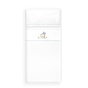 TRIPTICO CUNA ESTAMPADO DINOSAURIO PALMERA + CHUPETERO BLANCO-VERDE INTERBABY