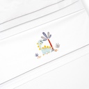 TRIPTICO CUNA ESTAMPADO DINOSAURIO PALMERA + CHUPETERO BLANCO-GRIS INTERBABY