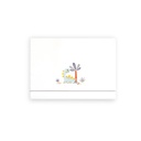 TRIPTICO CUNA ESTAMPADO DINOSAURIO PALMERA + CHUPETERO BLANCO-GRIS INTERBABY