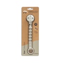 TRIPTICO CUNA ESTAMPADO DINOSAURIO PALMERA + CHUPETERO BLANCO-GRIS INTERBABY