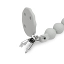 TRIPTICO CUNA ESTAMPADO DINOSAURIO PALMERA + CHUPETERO BLANCO-GRIS INTERBABY