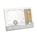 TRIPTICO CUNA ESTRELLA LUNA MULTICOLOR + CHUPETERO BLANCO-VERDE INTERBABY