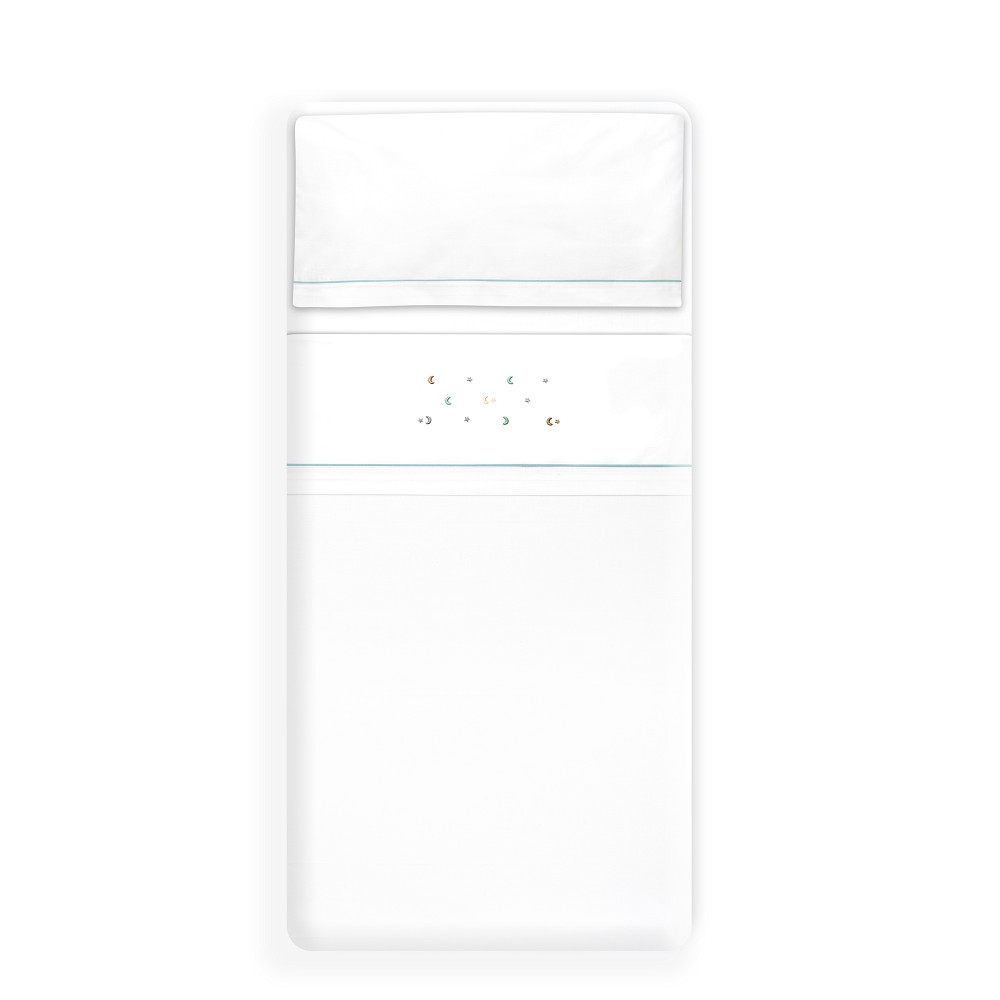 TRIPTICO COCHE ESTRELLA LUNA MULTICOLOR BLANCO-VERDE INTERBABY