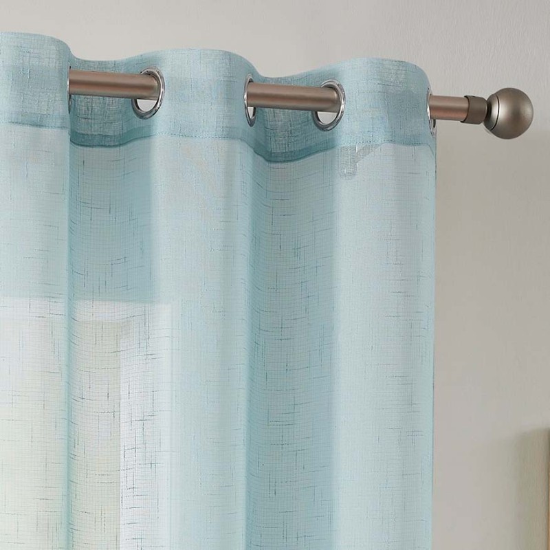 VISILLO RÚSTICO LISO CON OLLAOS  VCL-001 TURQUESA 140X265 CAMALTEX