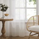 VISILLO RAYAS LACE CON OLLAOS VD-5372 CRUDO 140X265 CAMALTEX