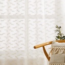 VISILLO JACQUARD TRAMAS CON OLLAOS VD-5374 CRUDO 140X265 CAMALTEX