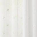 VISILLO RÚSTICO BORDADO FLORES CON OLLAOS VCL-003 CRUDO 140X265 CAMALTEX