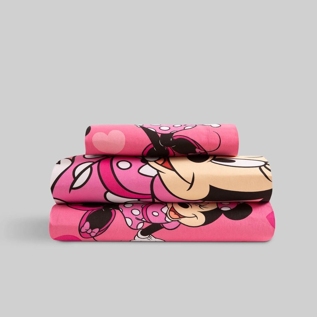JUEGO DE SABANAS TELA LICENCIA MINNIE