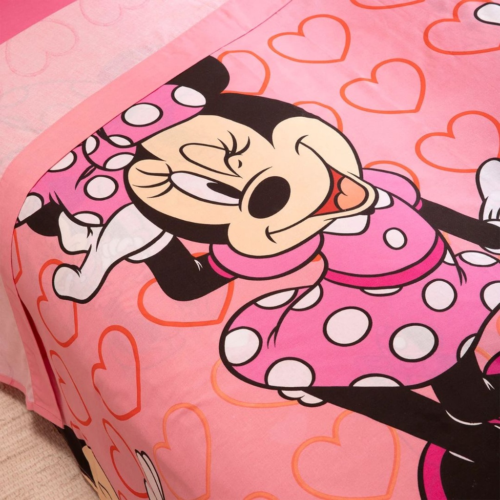 JUEGO DE SABANAS TELA LICENCIA MINNIE