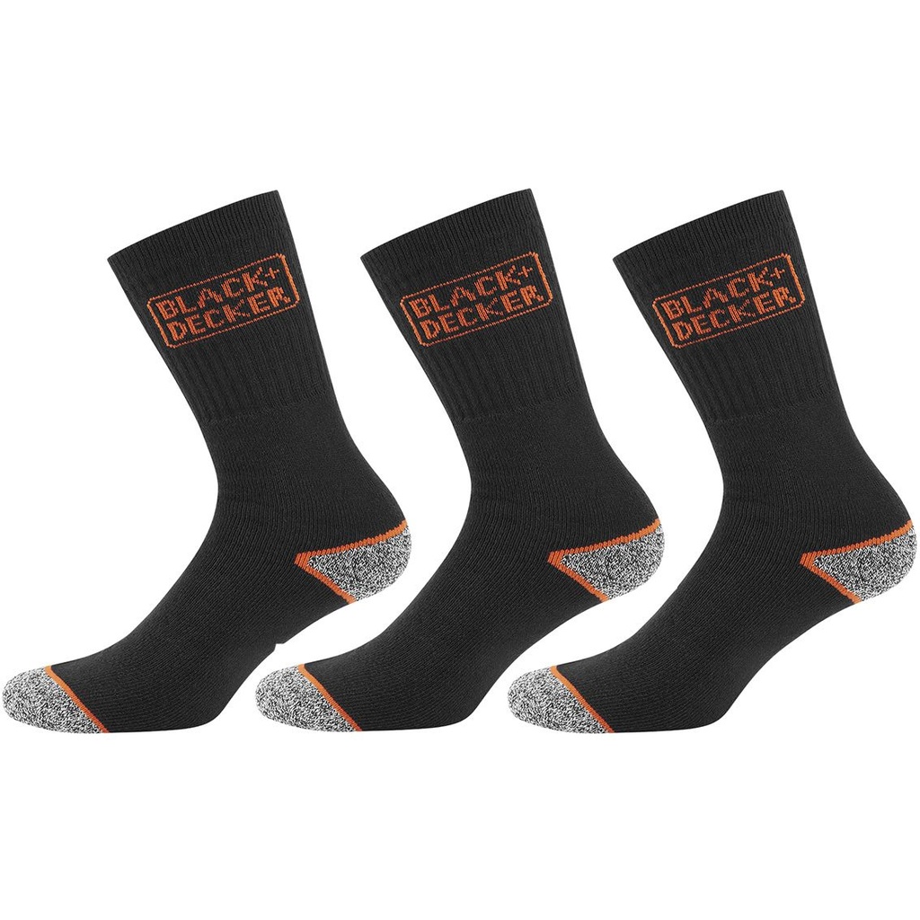 PACK 3 CALCETINES TRABAJO TEKB BLACK&amp;DECKER