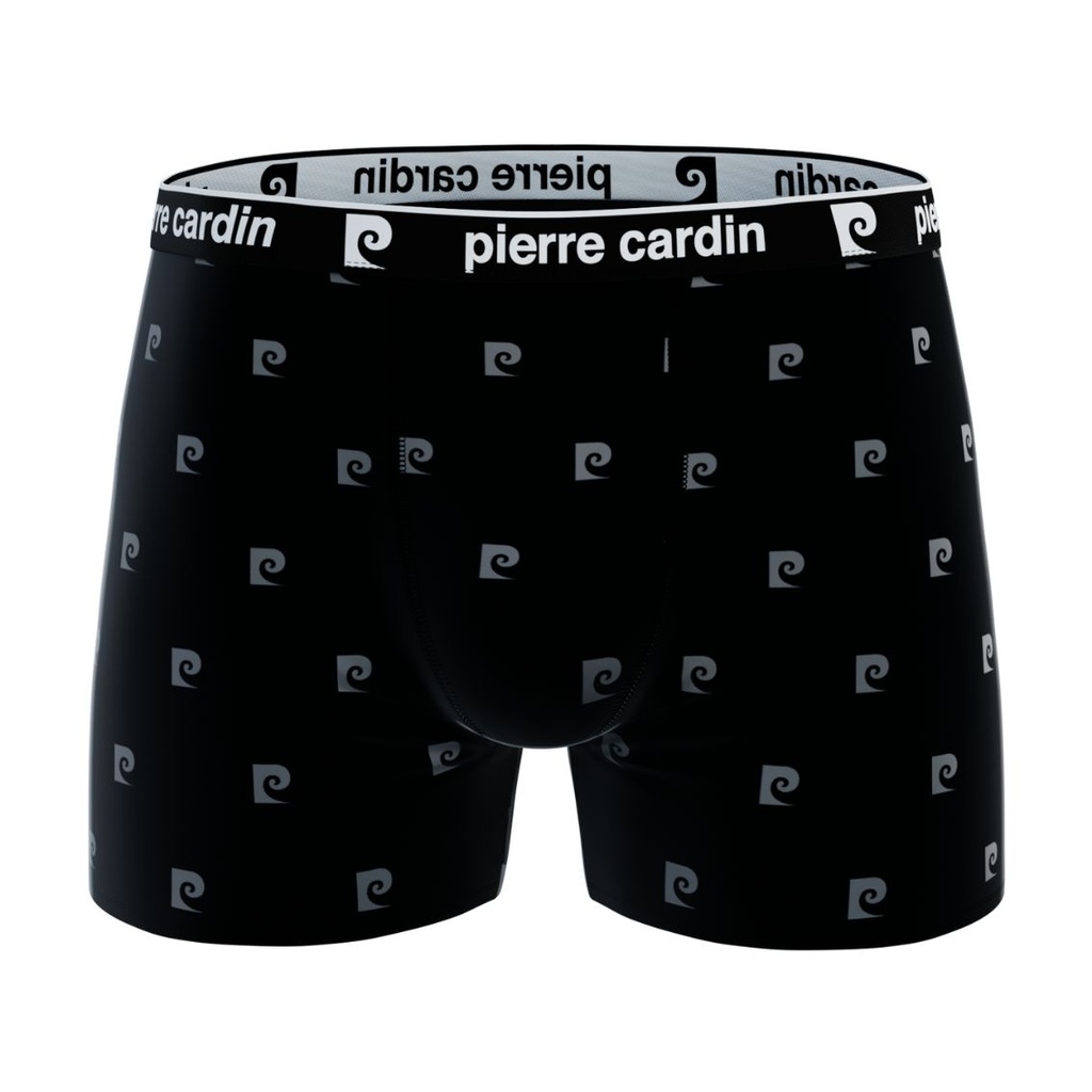 PACK 2 BOXER HOMBRE ALGODÓN BCX2 BLACK+LOGO BLACK PIERRE CARDIN