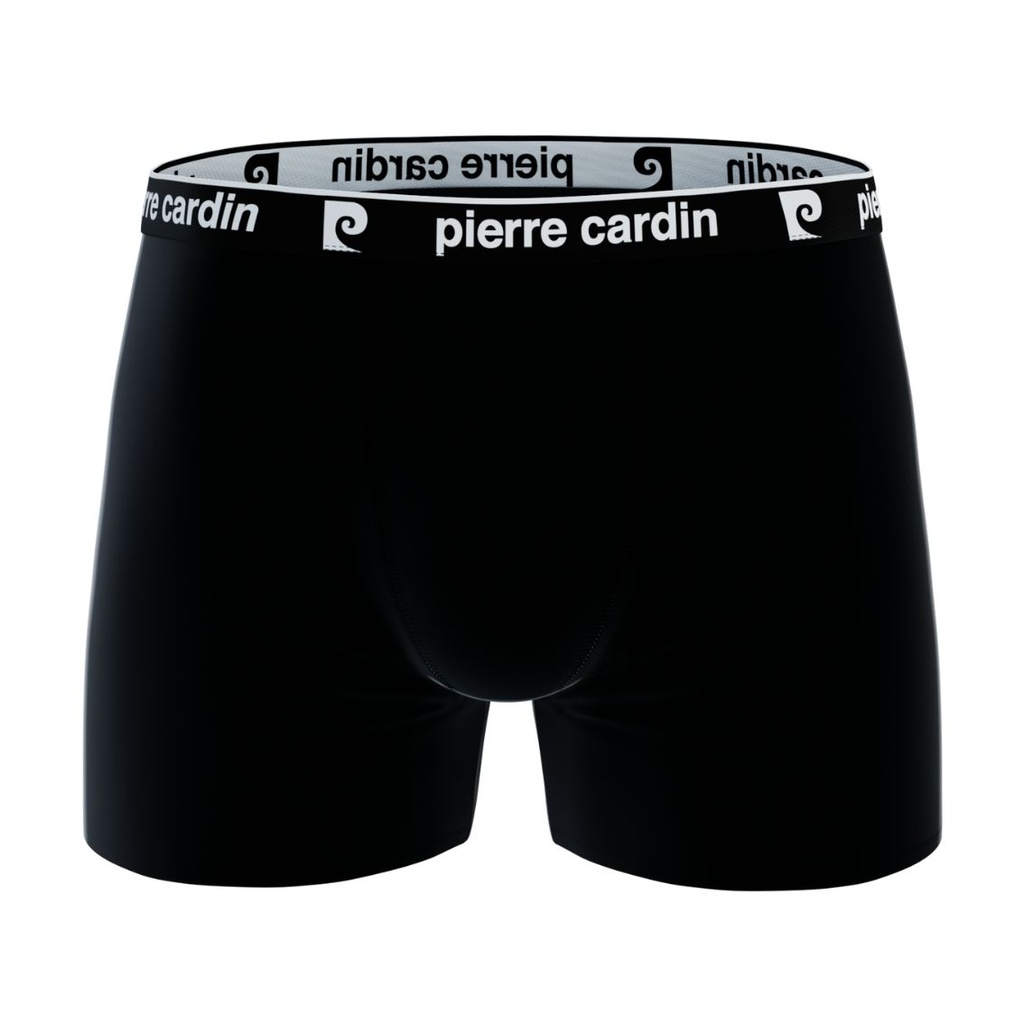 PACK 2 BOXER HOMBRE ALGODÓN BCX2 BLACK+LOGO BLACK PIERRE CARDIN