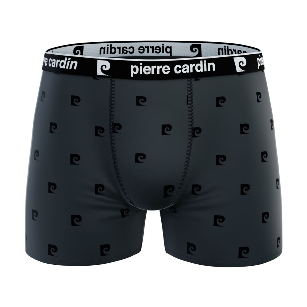 PACK 2 BOXER HOMBRE ALGODÓN BCX2 DARK GREY+DG LOGO PIERRE CARDIN