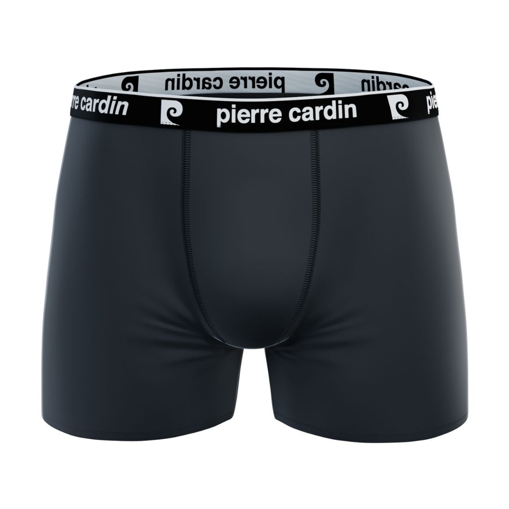 PACK 2 BOXER HOMBRE ALGODÓN BCX2 DARK GREY+DG LOGO PIERRE CARDIN