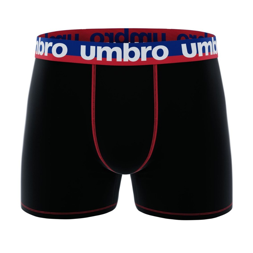 PACK 2 BOXER HOMBRE ALGODÓN AS1 NEGRO+ROJO PIERRE CARDIN