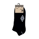 PACK 3 CALCETINES CORTOS MUJER TCX3 NEGRO UMBRO