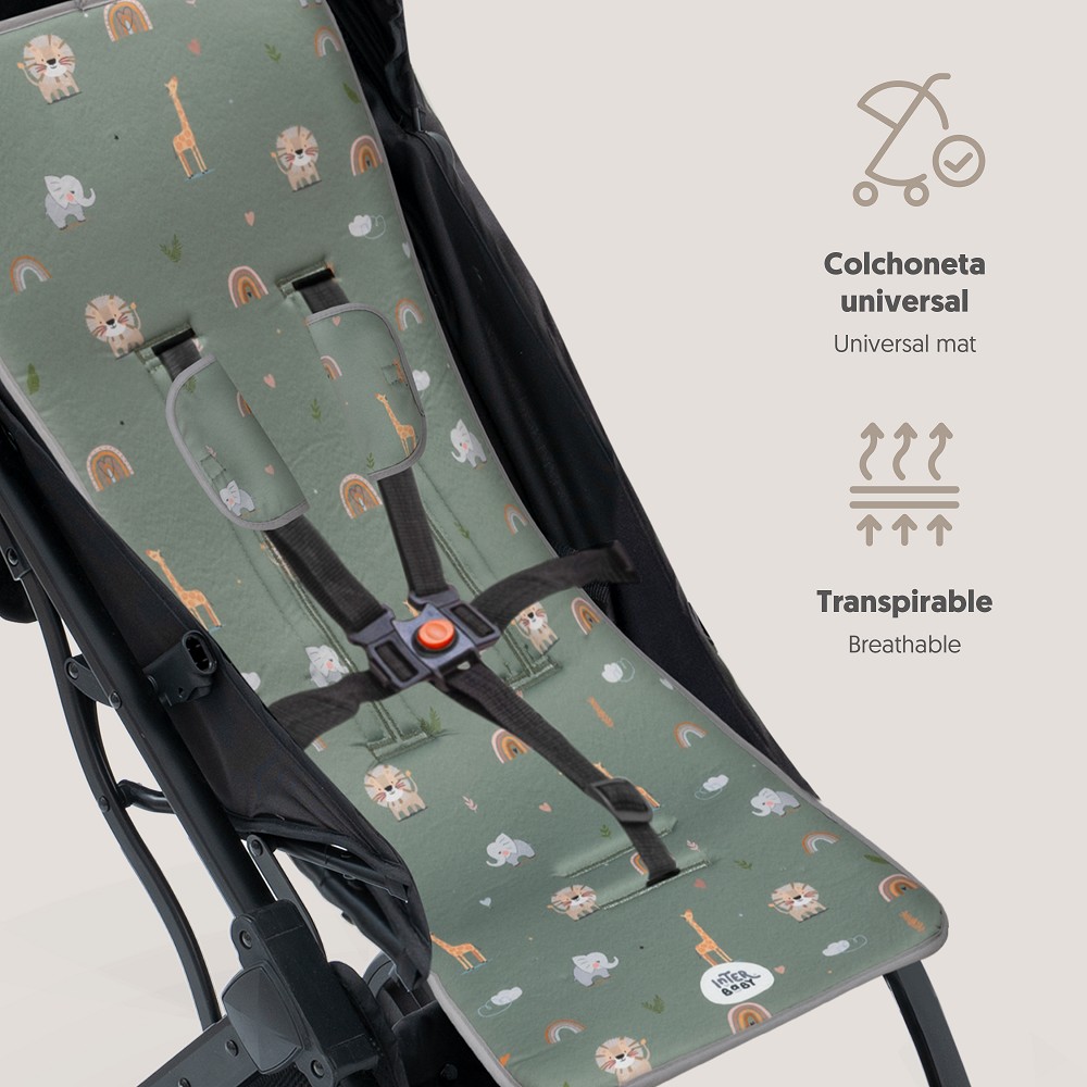COLCHONETA SAFARI VERDE INTERBABY