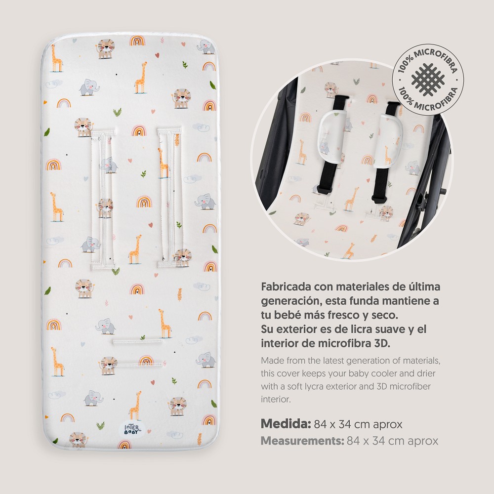 COLCHONETA MODELO SAFARI BEIGE INTERBABY
