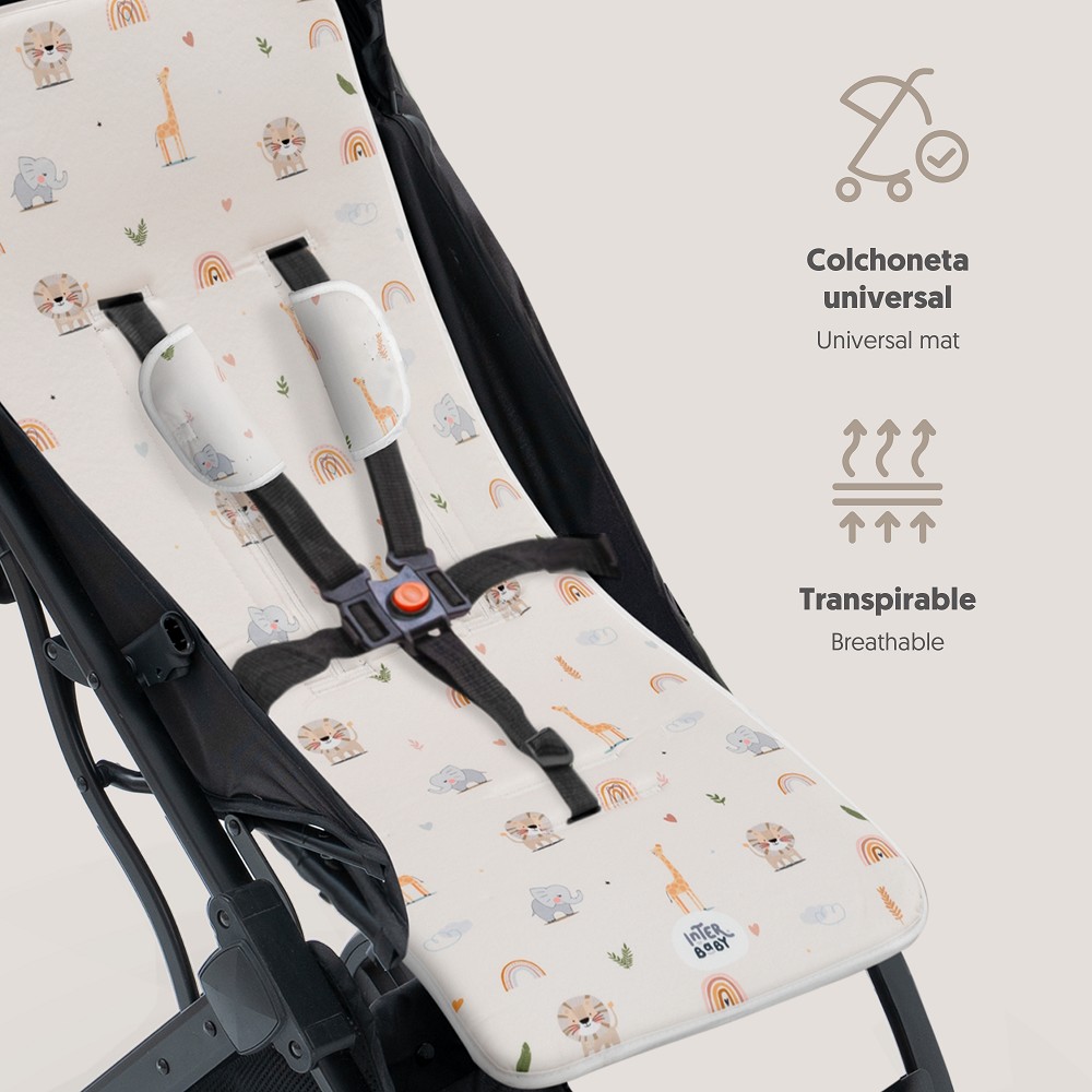 COLCHONETA MODELO SAFARI BEIGE INTERBABY