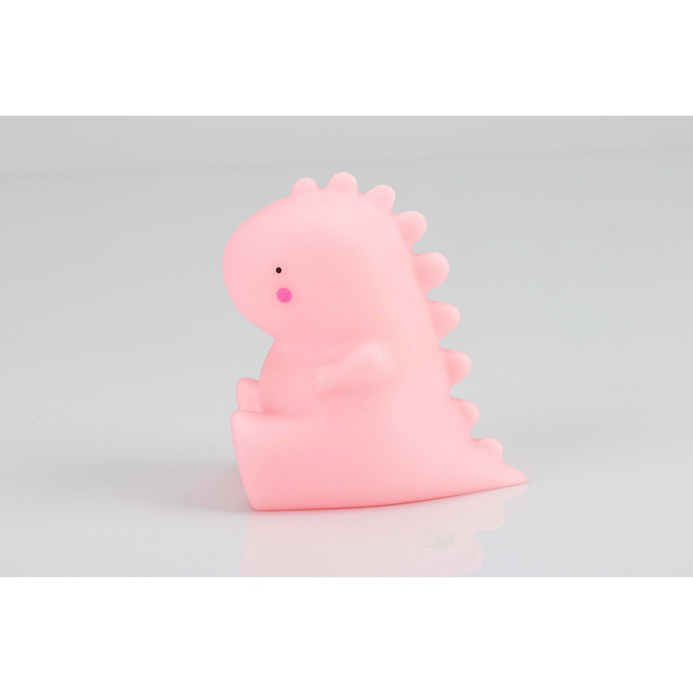LÁMPARA NOCTURNA INFANTIL DINOSAURIO ROSA INTERBABY