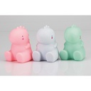 LÁMPARA NOCTURNA INFANTIL DINOSAURIO ROSA INTERBABY