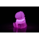 LÁMPARA NOCTURNA INFANTIL DINOSAURIO ROSA INTERBABY