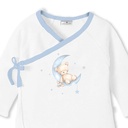 SET REGALO SONAJERO 4 PCS 100% ALG T 0-6M OSO AZUL INTERBABY