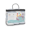 CHICHONERA CUERDA TRENZADA UNIVERSO BLANCO-AZUL INTERBABY