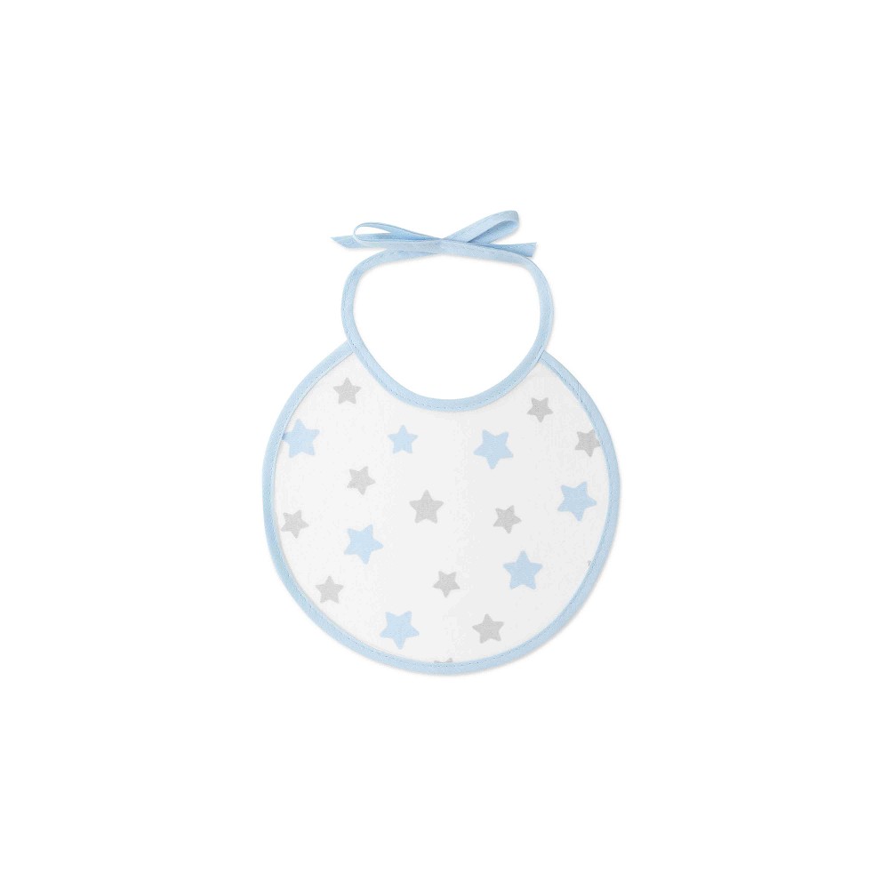 PACK 2 BABEROS CACHIRULO ESTRELLAS 20X20 AZUL INTERBABY